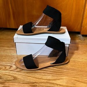 Black strappy sandals